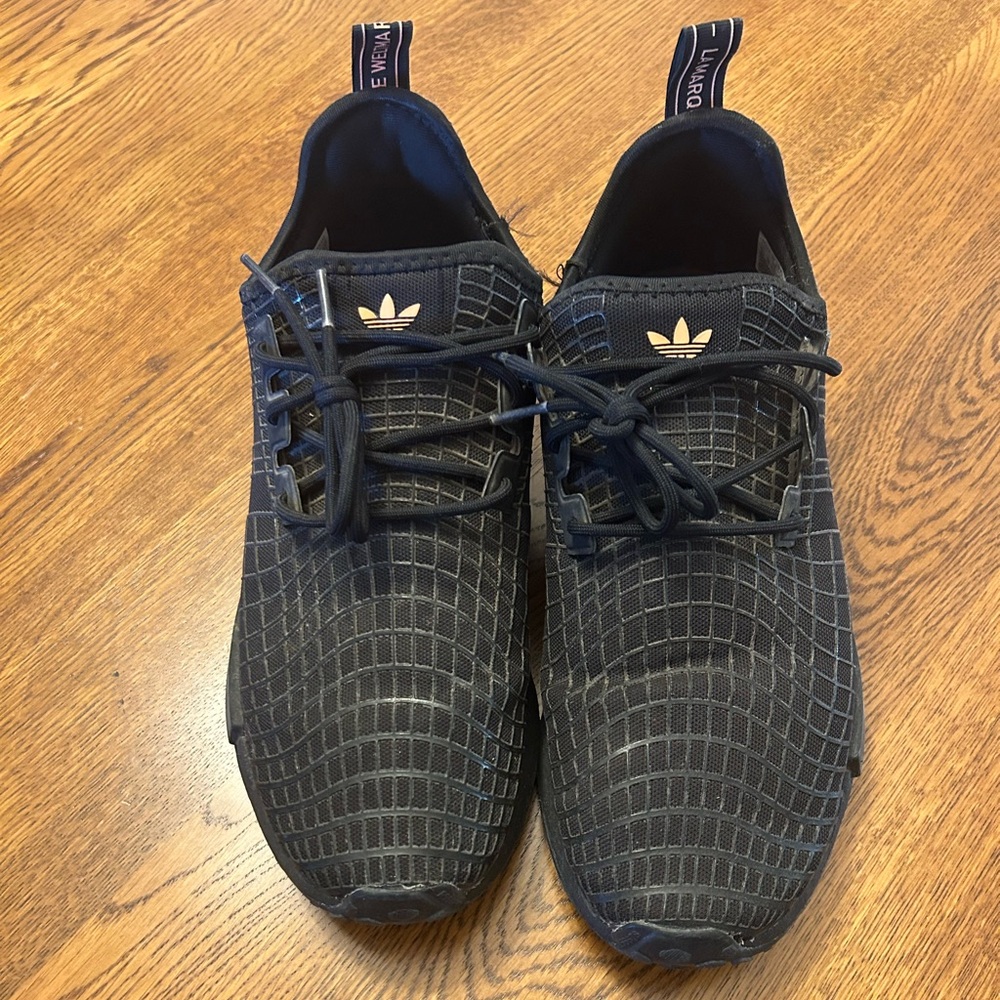 Adidas Men's Black Bounce Sneakers